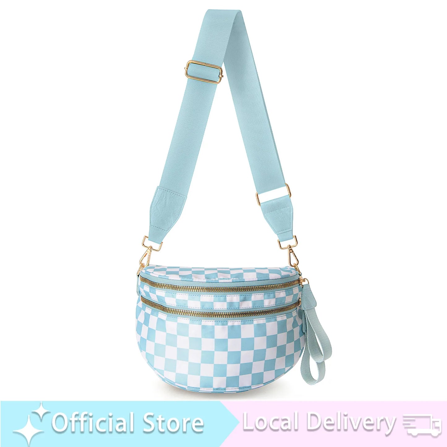 DOYOGICN Nylon Bum Bag Fanny Pack Iris Design