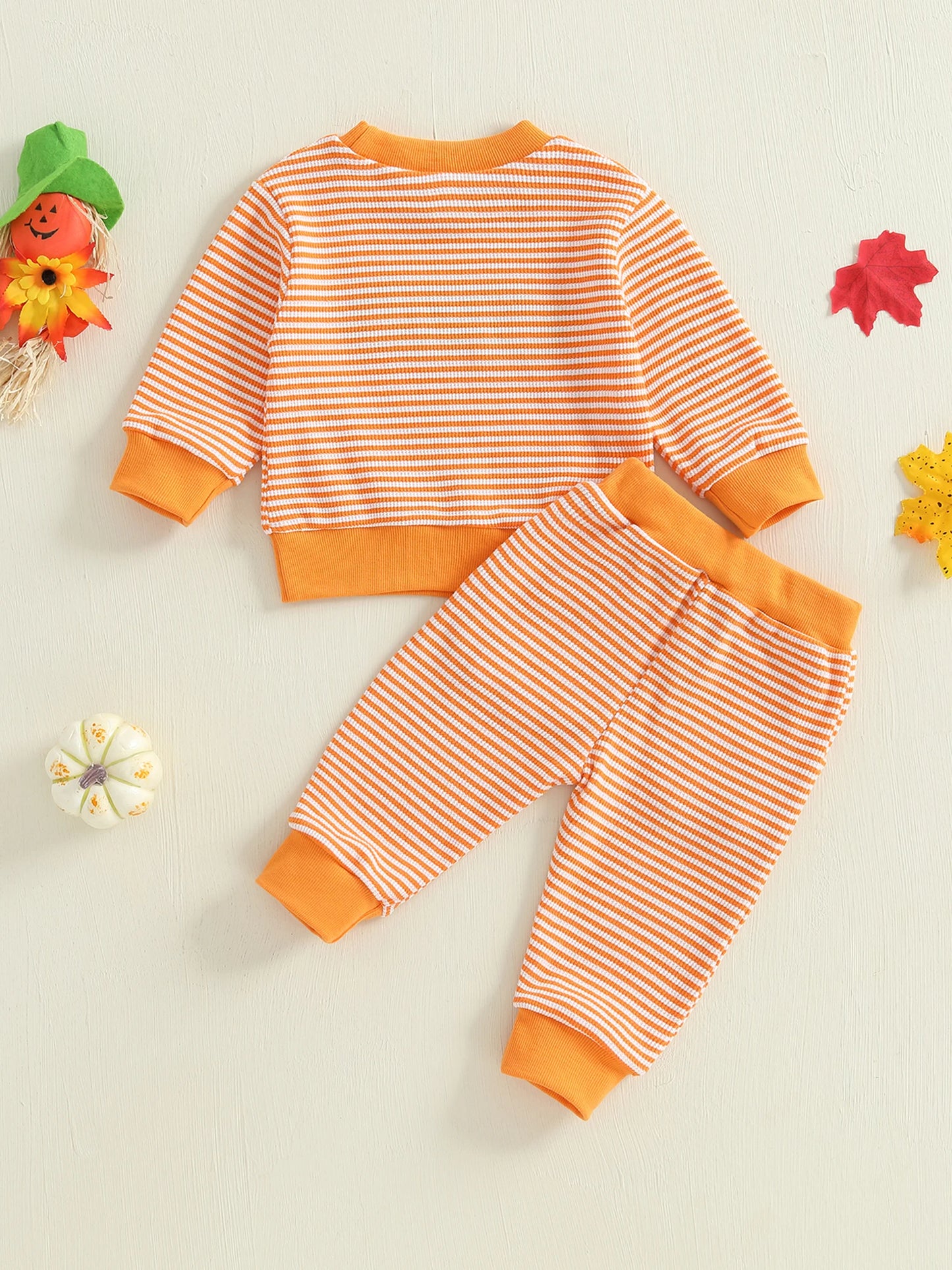Toddler Halloween Ghost Print Hoodie and Jogger Set