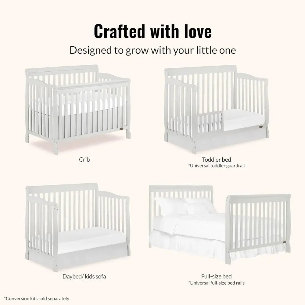 Convertible Crib With Multiple Mattress Settings Greenguard Gold Certified