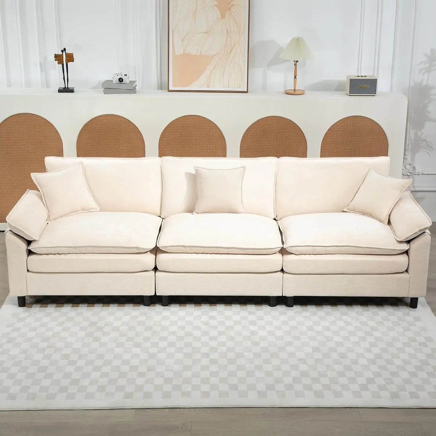 Modular Cloud Sectional Sofa L Shaped Convertible Couch For Living Room