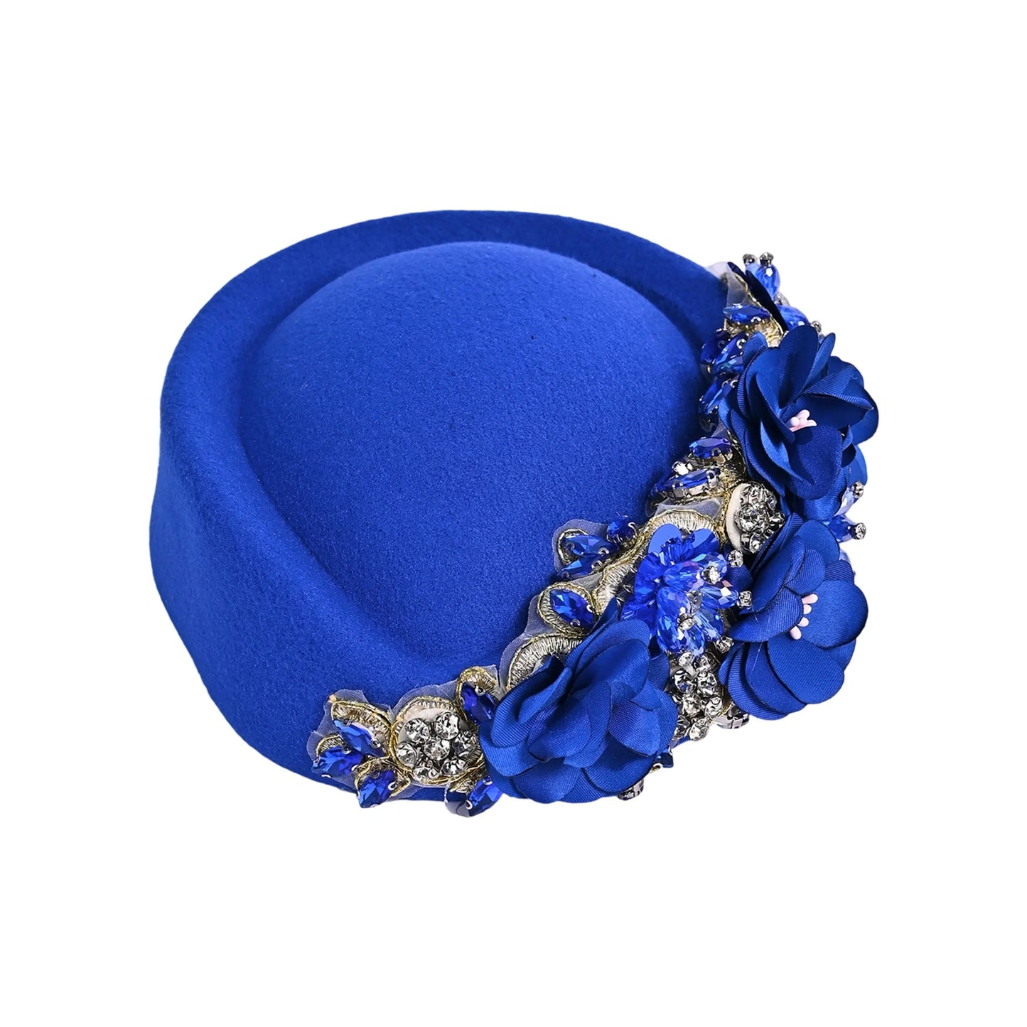 NONECN Vintage Pearl-Embellished Beret Hat for Women Classic French Style