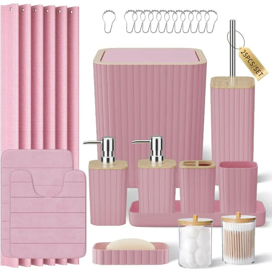 25-Piece Bathroom Accessories Set