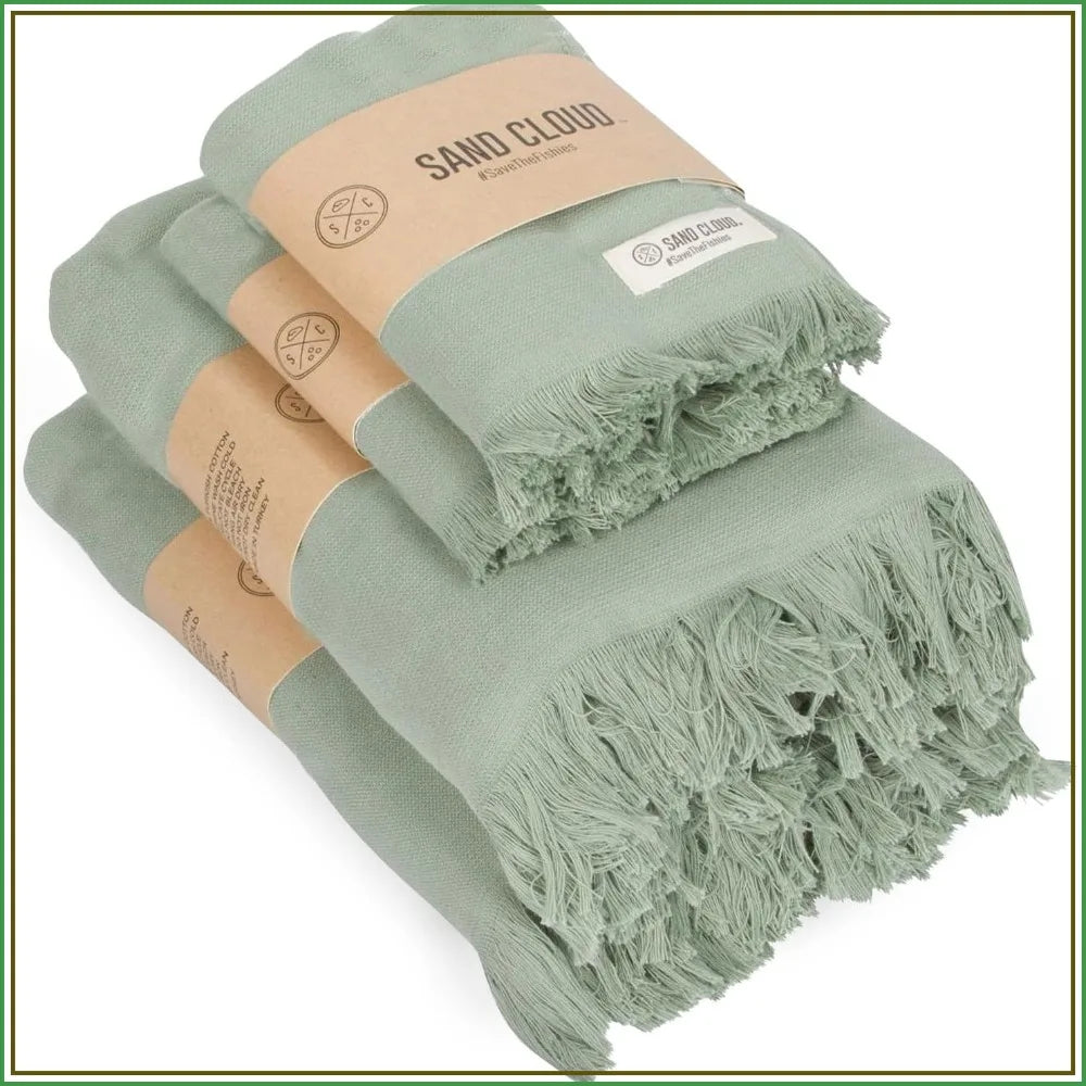 Organic Turkish Towels Set Of 4 Soft Absorbent Bath Towels