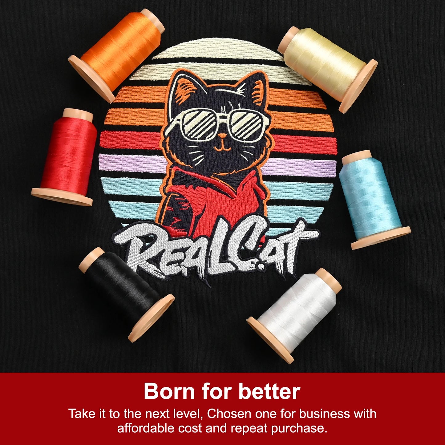 Richword Embroidery Threads Polyester Kit 875Y 800m 80Pcs