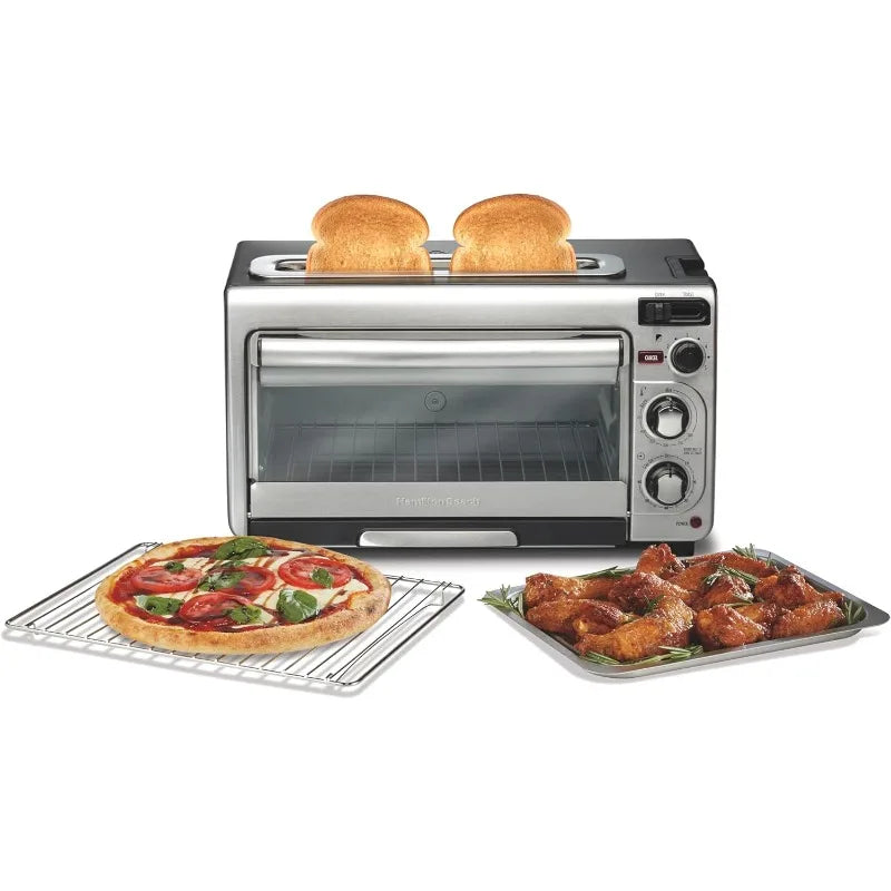 XMSJ 2 In 1 CountertopOven ToasterOven And Long Slot