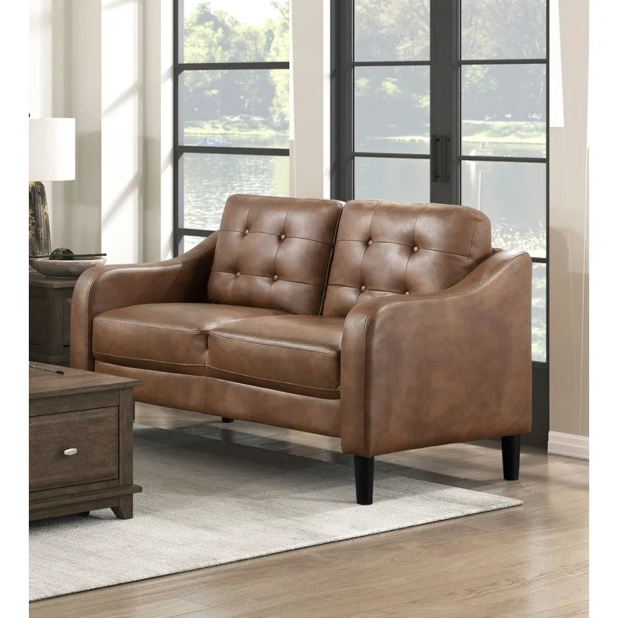 Hign-Concerned Microfiber Sofa Set Upholstered Loveseat