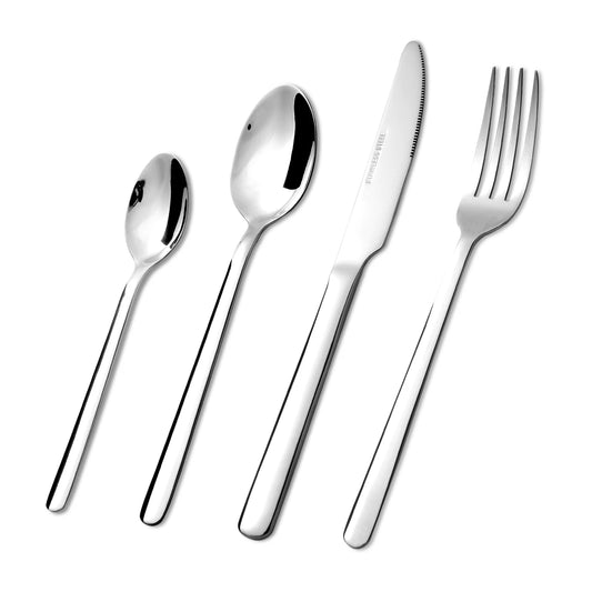 HANSMART 24 Piece Stainless Steel Flatware Set For 6
