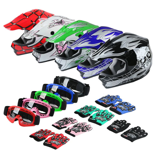 TCMT Kids Full Face Motorcycle Helmet For Youth Offroad ATV